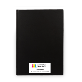 Cartridge People Notebook Casebound Ruled 80 Pages A5 Black 47065 CP