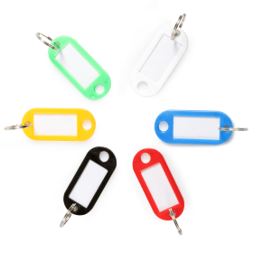 Cartridge People Plastic Key Tags Assorted 10 Pack 47026 CP