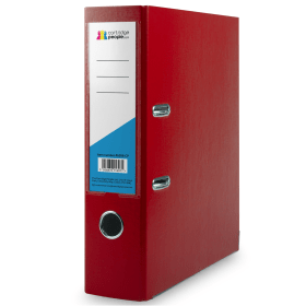 Cartridge People Plastic Lever Arch File A4 80mm Red 46996 CP