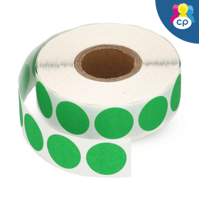 Cartridge People Self Adhesive Round Labels 18mm Green 1000 Pack 47088 CP