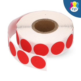 Cartridge People Self Adhesive Round Labels 18mm Red 1000 Pack 47089 CP
