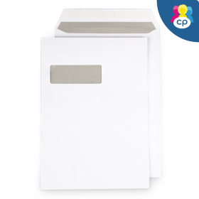 Cartridge People Self Seal C4 Window Envelope 120gsm White 250 Pack 47124 CP