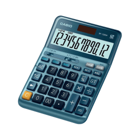 Casio DF 120EM 12 Digit Desktop Calculator Blue 607175 F