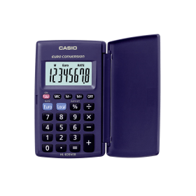 Casio HL 820 8 Digit Pocket Calculator with Protective Cover Black 771470 F