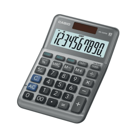 Casio MS 100FM 10 Digit Desktop Calculator Silver 791945 F