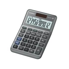 Casio MS 120FM 12 Digit Desk Calculator Grey 791946 F