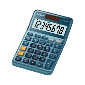 Casio MS 80E 8 Digit Desktop Calculator Blue 607177 F