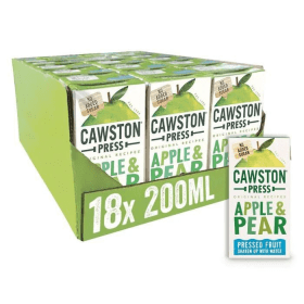 Cawston Press Apple and Pear Juice 200ml 18 Pack 910262 F