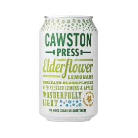 Cawston Press Elderflower Lemonade Fizzy Drink 330ml 24 Pack 828121 F