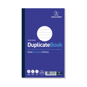 Challenge Carbonless Duplicate Book 100 Sets 210mm x 130mm 5 Pack 131731 F