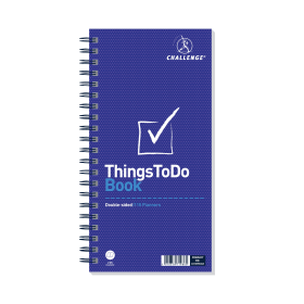 Challenge Wirebound Things To Do Today Book Blue 114196 F