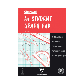 Chartwell Graph Pad 2 10 20mm 50 Sheets A4 139714 F