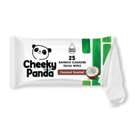 Cheeky Panda 25 Bamboo Facial Cleansing Wipes Coconut 6 Pack VHK63076 F