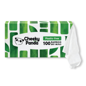 Cheeky Panda Biodegradable Bamboo Dry Wipes 100 Wipes 6 Pack VHK63109 F