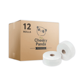 Cheeky Panda Mini Jumbo Toilet Roll 2 Ply 12 Pack 770793 F