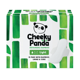 Cheeky Panda Pads with Bamboo Lining Core Light 15 Pads 6 Pack VHK63152 F