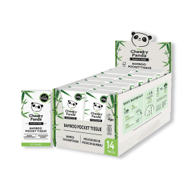Cheeky Panda Plastic Free Pocket Tissues x10 14 Pack 922049 F