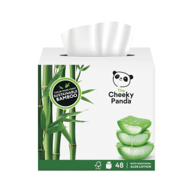 Cheeky Panda Sustainable Bamboo Balsam Tissue Cube 4 Ply 48 Sheets Per Cube 12 Pack 912019 F