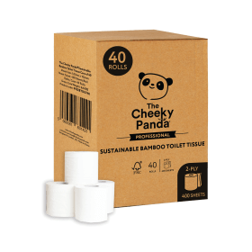 Cheeky Panda Toilet Tissue 400 Sheets 2 Ply 40 Pack 885139 F