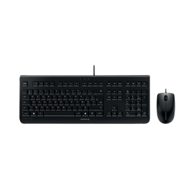 Cherry DC 2000 Business Desktop Wired Keyboard and Mouse Set Black 447024 F