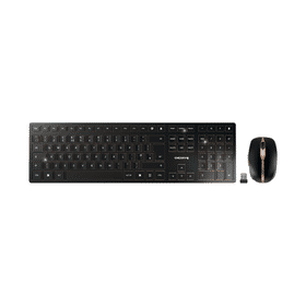 Cherry DW 9100 Slim USB Wireless Keyboard and Mouse Set Black Bronze 770750 F