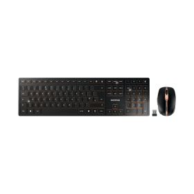 Cherry DW 9100 Slim USB Wireless Keyboard and Mouse Set Black Bronze JD 9100GB 2 770750 F