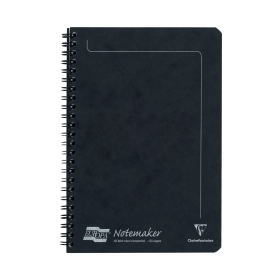 Clairefontaine Europa Notemakers Notebook Ruled 120 Pages A5 Black 10 Pack 115102 F