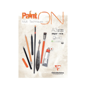 Clairefontaine Paint ON Pad Paper 40 Sheets A3 96536C 614088 F