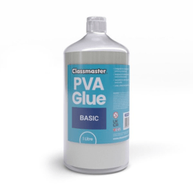 Classmaster Blue Label PVA Glue Washable 1 Litre 830889 F