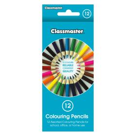 Classmaster Colouring Pencils Assorted 12 Pack 411143 F