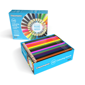 Classmaster Colouring Pencils Assorted 144 Pack 411142 F