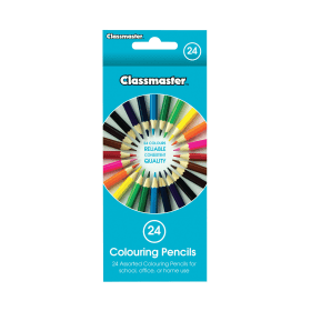 Classmaster Colouring Pencils Assorted 24 Pack 479021 F