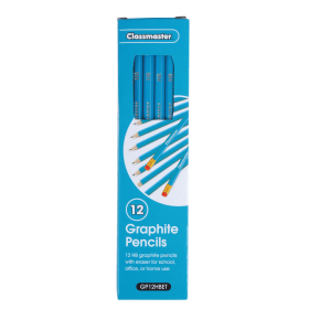 Classmaster HB Pencil Eraser Tip 12 Pack 479020 F
