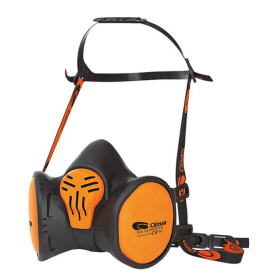 Climax Ffabek1p3 Maintenance Free Half Mask Black Orange VMX26989 F