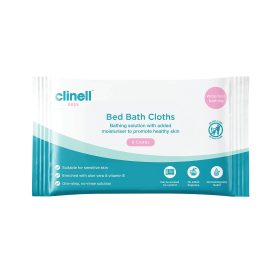 Clinell Carell Bed Bath Wipes 8 Pack 890074 F
