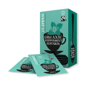 Clipper Fairtrade Organic Peppermint Tea Bags 25 Pack FC62515 F