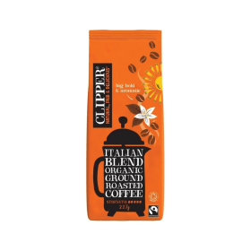 Clipper Fairtrade Organic Roast and Ground Italian Style Coffee 227g 794213 F