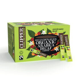 Clipper Organic Fairtrade Decaffeinated Coffee Stick 200 Pack 794235 F