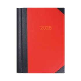 Collins Desk Diary 2 Pages Per Day A4 Black Red 2026 914481 F