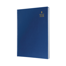 Collins Desk Diary Day Per Page A4 Blue 2026 914478 F