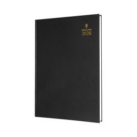 Collins Desk Diary Week To View A4 Black 2026 914476 F