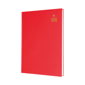 Collins Desk Diary Week To View A4 Red 2026 914474 F