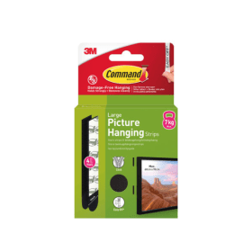 Command Black Large Picture Hanging Strips 4 Pairs 8 Pack 3M17823 F