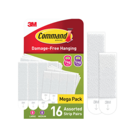 Command Medium Large Picture Hanging Strips 16 Pack 3M80634 F