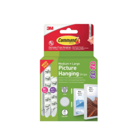 Command White Medium Large Picture Hanging Strips 24 Pack 925666 F