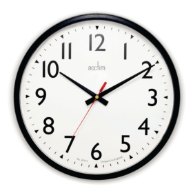 Commander Wall Clock Black 35cm ANG22463 F