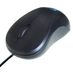 Computer Gear 3 Button Optical Scroll Wired Mouse Black 445399 F