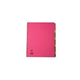 Concord Divider 20 Part 160gsm A4 Assorted 10 Pack 52399 113711 F