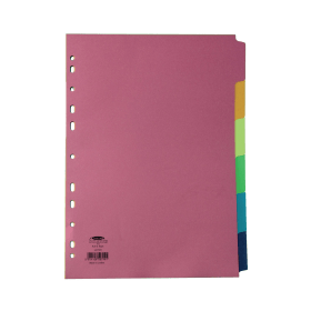 Concord Divider 6 Part 160gsm A4 Assorted 50799 117880 F