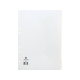 Concord Jet Index Divider 10 Part 150gsm A4 White 77801 109171 F